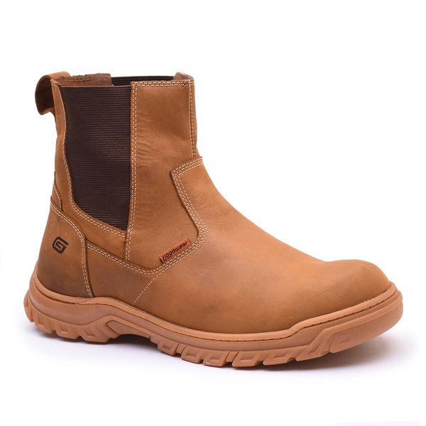 Bota Coturno Segurança EPI CA Gogowear 100% Couro ref Carbon Castor