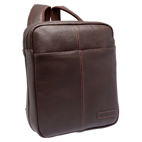 Mochila Gogowear em 100% Couro Legitimo Ref 2002 cor Marrom