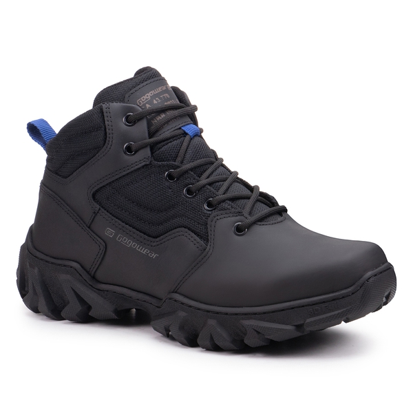 Bota Adventure Mascullino Gogowear 100% Couro ref Mufasa Preto