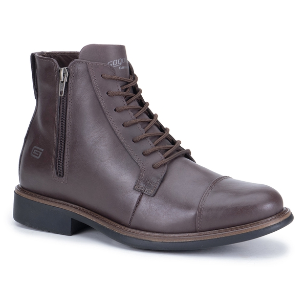 Bota Casual Masculina Gogowear 100% Couro ref Quebec Mogno