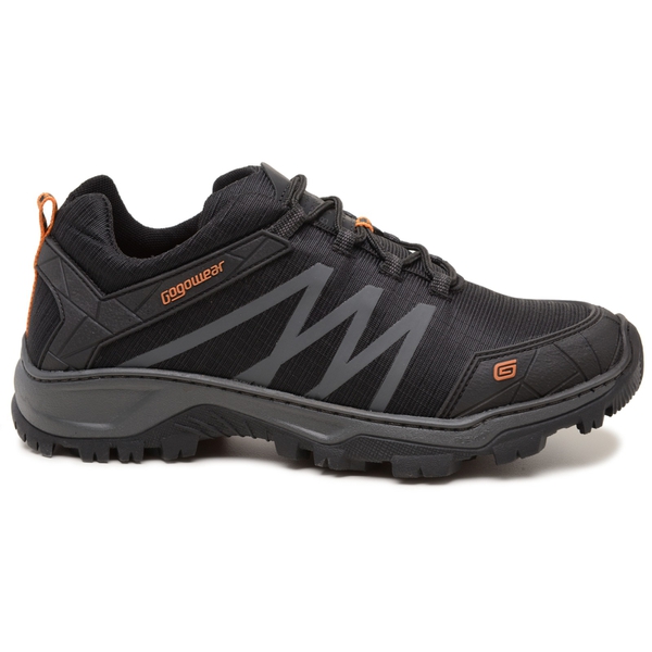 Bota Adventure Cano Curto WALKE-LOW Preto/Laranja – GogoWear