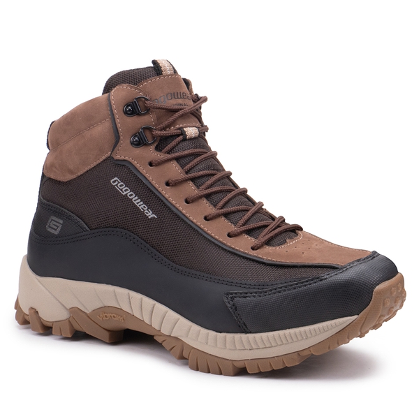 Bota Adventure Masculina VIBRAM Gogowear 100% Couro ref Spock Cravo