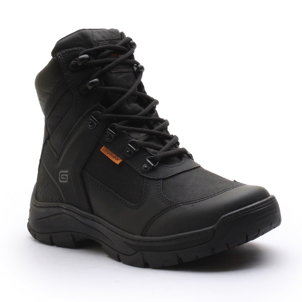 Bota Coturno Militar com C.A Gogowear 100% Couro ref Swat Preto