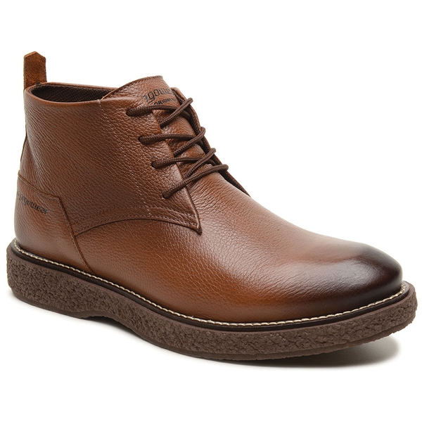 Bota Casual Gogowear 100% Couro ref Torpedo Canela