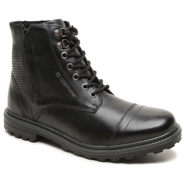 Bota Casual Gogowear 100% Couro ref Truck Preto