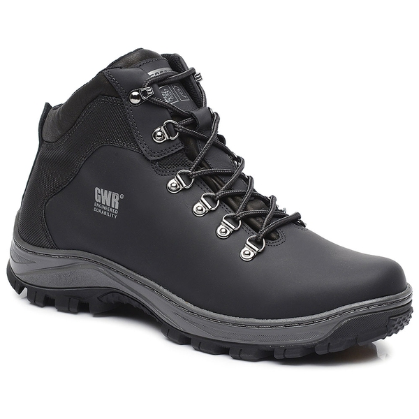 Bota Adventure Masculino Gogowear 100% Couro ref Vertex cor Preta