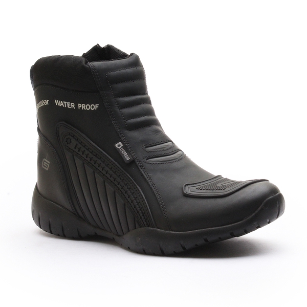 Bota Motorcycle Impermeável Gogowear 100% Couro ref Water 1003 Preto