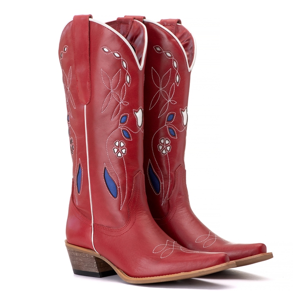 Bota Feminina Texana Tucson - Solado P51 Natural