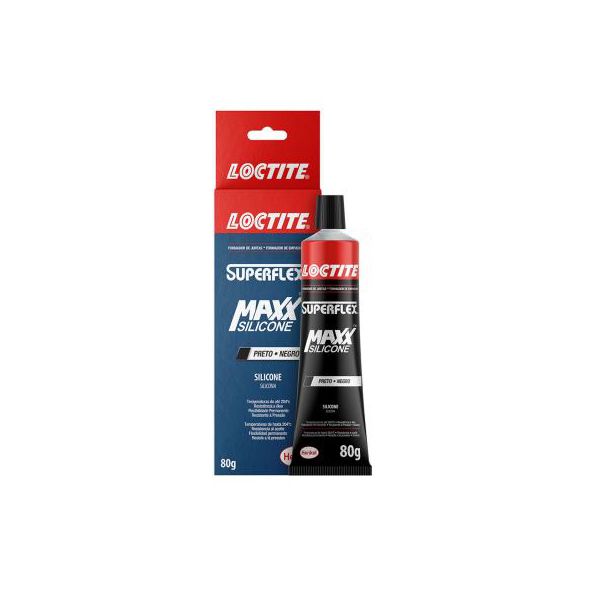 SILICONE VEDANTE OXIMICO LOCTITE SUPERFLEX MAXX BK - 80 GR