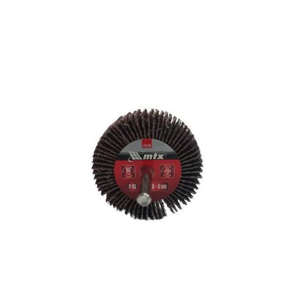 RODA DE LIXA COM HASTE P/ FURADEIRA 40,60 X 20 X 6MM