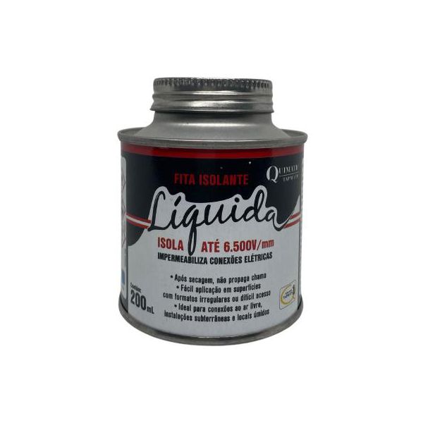 FITA ISOLANTE LIQUIDA PRETA 200 ML