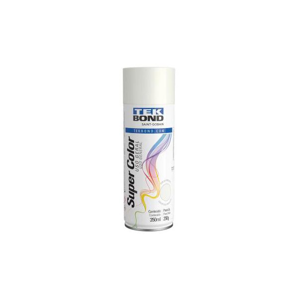 Tinta Aerossol Branco Fosco Uso Geral 350 Ml/250g - Teckbond 