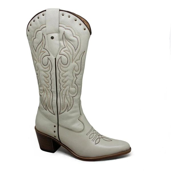 Bota Perlatto Nashville Couro Cristal Terracota - NAS002