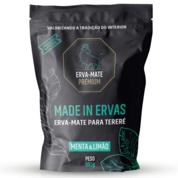 Erva para tereré Sabor Menta e Limão - MADE IN ERVAS