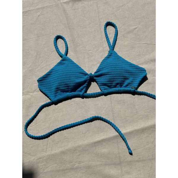 Top Nelly Azul Texturizado