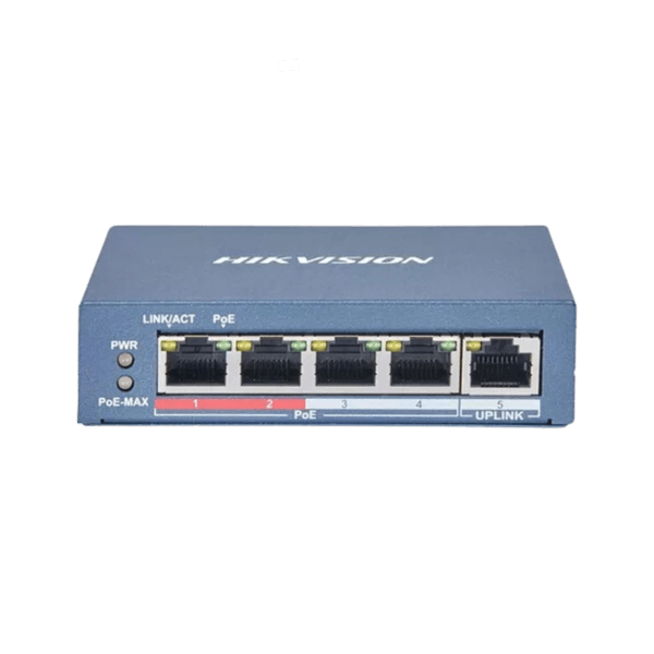 SWITCH 4 PORTAS POE 10 100 DS-3E1105P EI M 