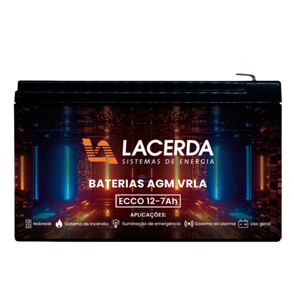 BATERIA 12V 7AH NOBREAK LACERDA