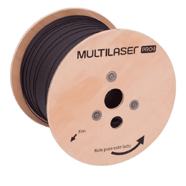 CABO FIBRA OPTICA DROP COMPACT MULTILASER 1.000 METROS