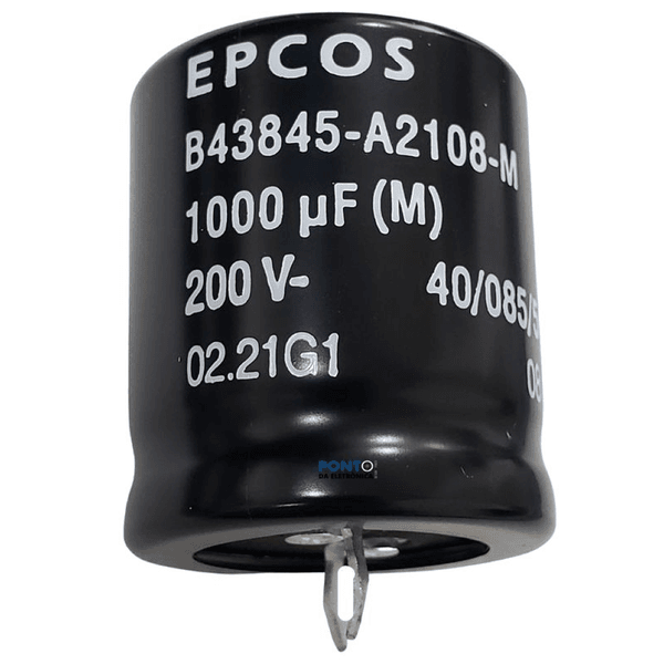 CAPACITOR ELETROLITICO 1000 UF 200V 31MM