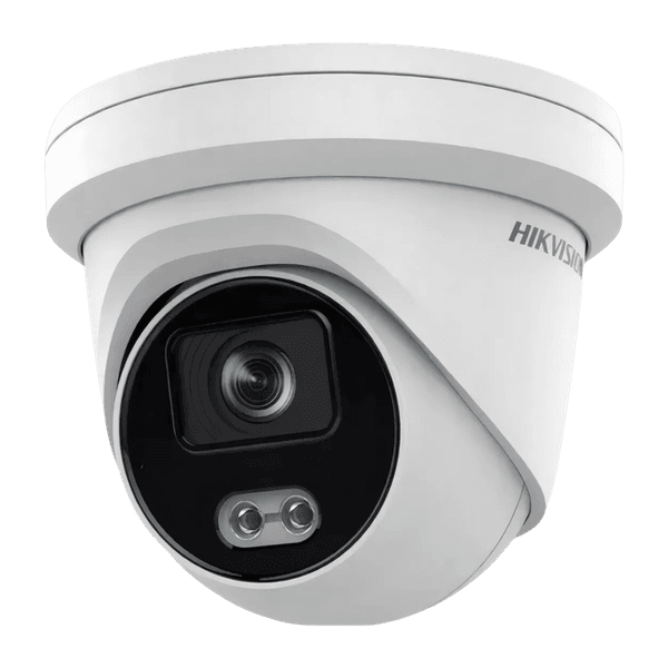 CAMERA DOME IP 4MP COLORVU ACUSENSE COM LED BRANCO 2.8MM P67 DS-2CD2347G2-LU 