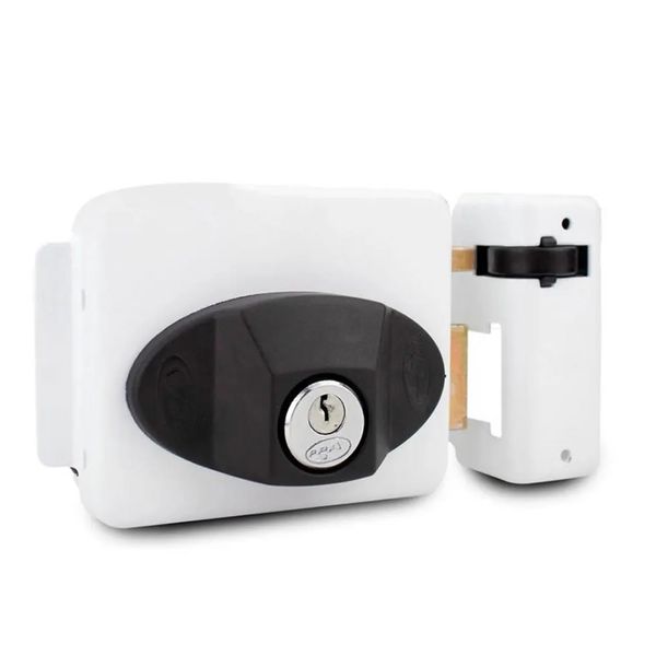 FECHADURA TRAVER UNO REVERSIVEL 12V BRANCA PPA