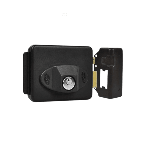 FECHADURA TRAVER 90 REVERSIVEL 12V PRETA PPA