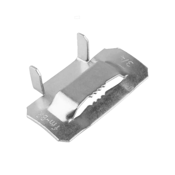 FECHO DE AÇO INOX DENTADO 3/4 PARA CINTAR POSTE