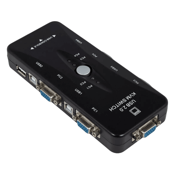 KVM SWITCH VGA 4X1 (4 ENTRADAS X 1 SAIDA) SWTEC