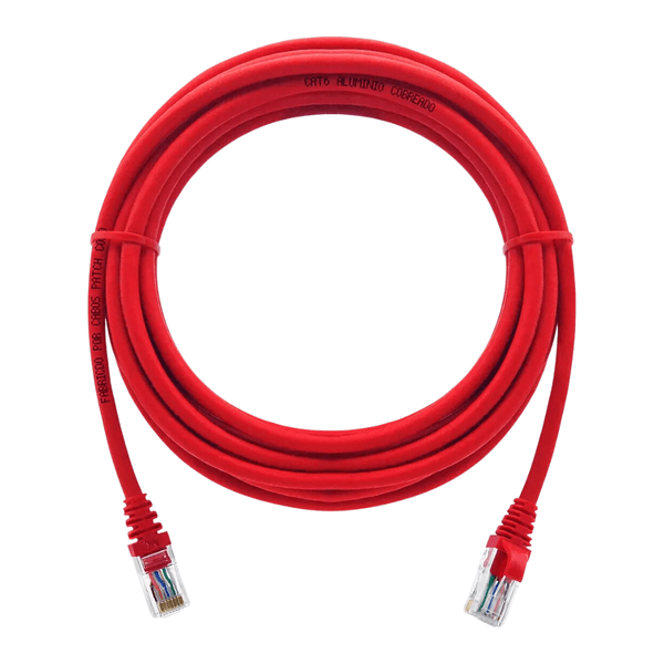 PATCH CORD CAT6 1,5M VERMELHO - CONDUTTI