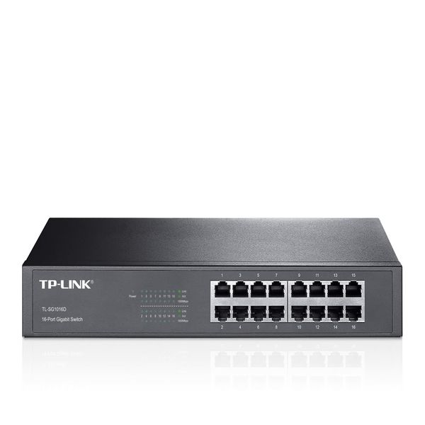 SWITCH 16 PORTAS GIGABIT 10 100 1000 TL SG1016 TP LINK