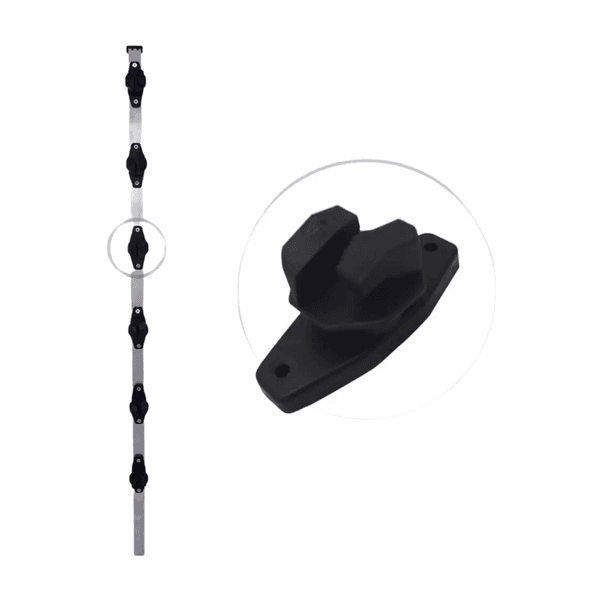 TUBO DE 1M COM 6 ISOLADORES W 23X23