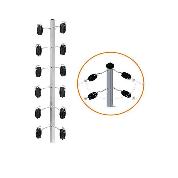 CANTONEIRA DE 1M COM 12 ISOLADORES CONFIHASTE