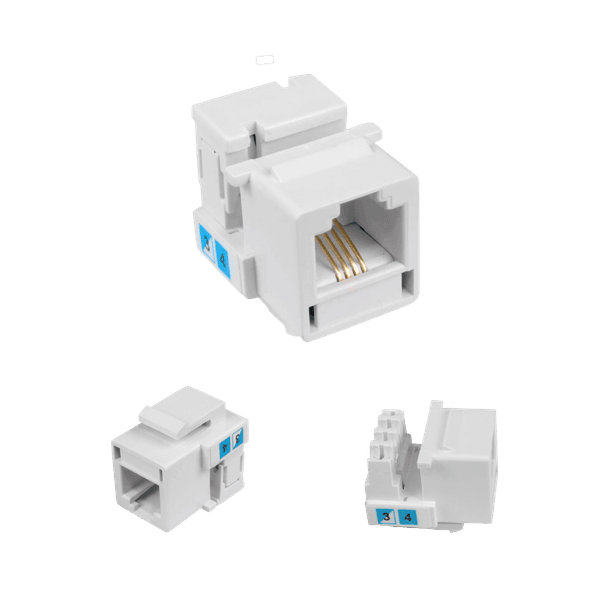 JACK CAT3 RJ11 FEMEA 6X4