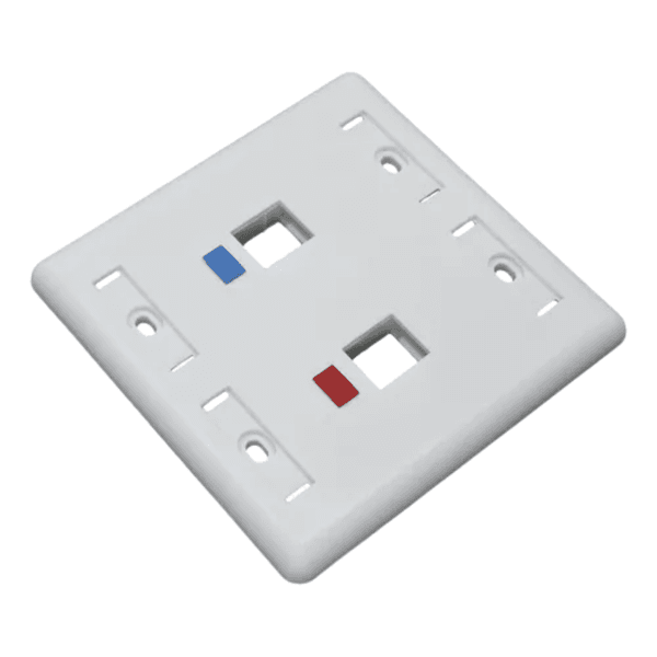 ESPELHO 4X4 P JACK RJ45 2 FURO BRANCO