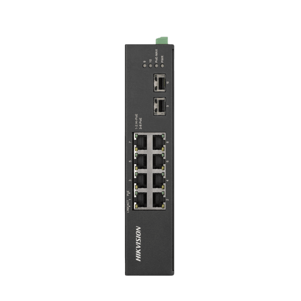 SWITCH 6 PORTAS POE + 02 PORTAS HI-POE + 02 SFP FIBRA OPTICA DS 3T0510HP E/HS HIKVISION