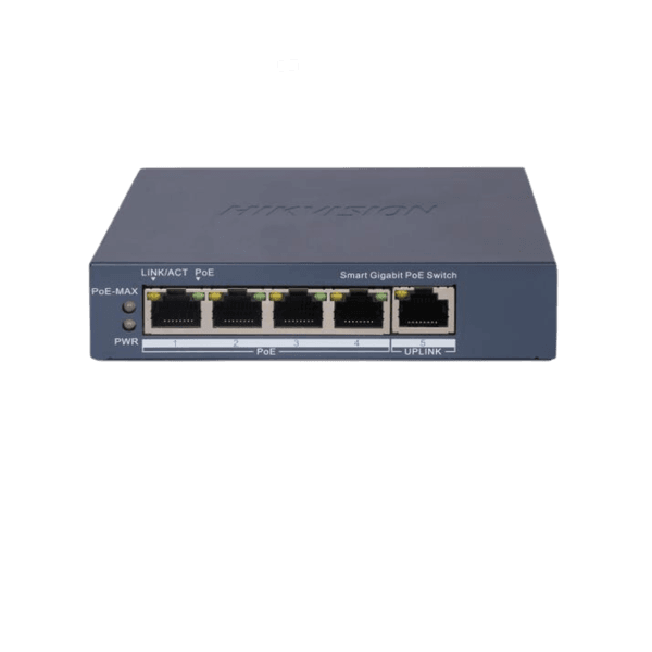 DS-3E1505P EI/M SWITCH 4 PORTAS POE + 1 PORTA UPLINK 10 100 1000