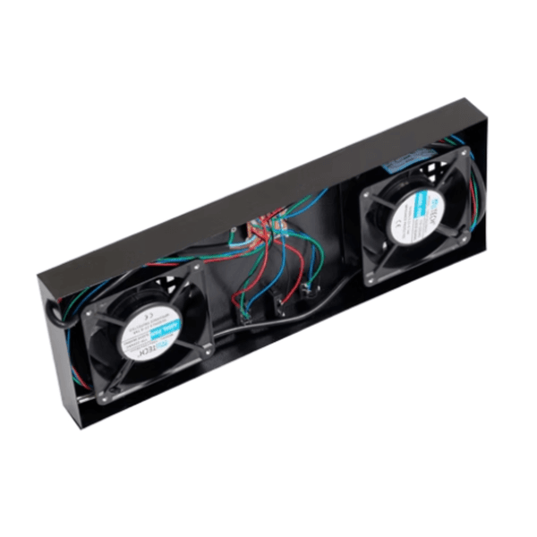 KIT DE VENTILACAO FORÇADA COM 02 COOLLER 110/220V - PRETO