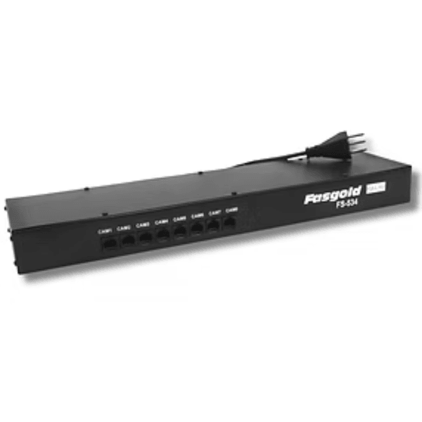 FONTE RACK POWER BALUN 8CH FULLHD HIBRIDO