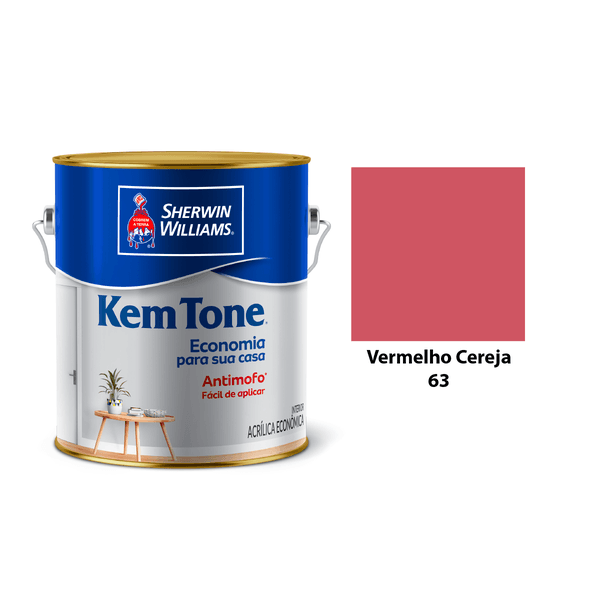 KEM TONE FOSCO VERMELHO CEREJA 3,6L