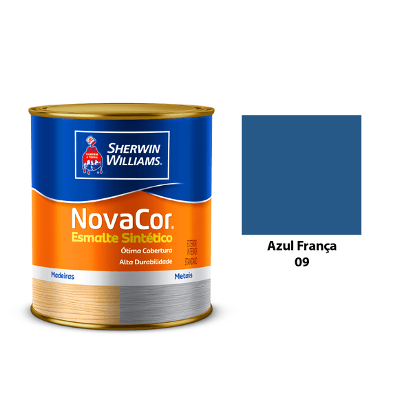 ESMALTE NOVACOR BRILHANTE AZUL FRANCA 900ML 