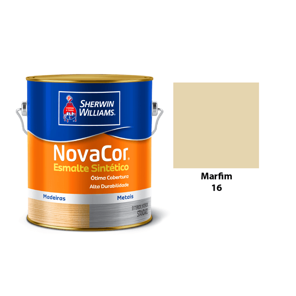 ESMALTE NOVACOR BRILHANTE MARFIM 3,6L