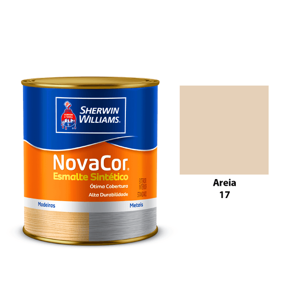 ESMALTE NOVACOR BRILHANTE AREIA 900ML