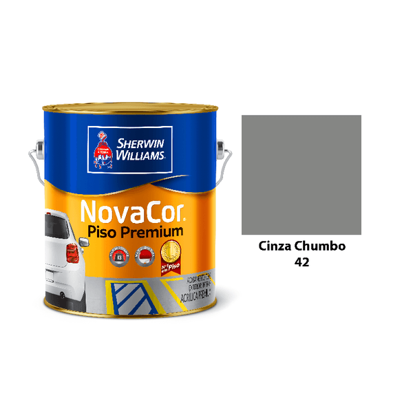 NOVACOR PISO PREMIUM CINZA CHUMBO 3,6GL