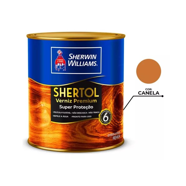 VERNIZ SHERTOL BRILHANTE CANELA 900ML SW
