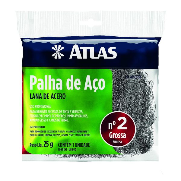 ATLAS PALHA DE AÇO GROSSA N°2