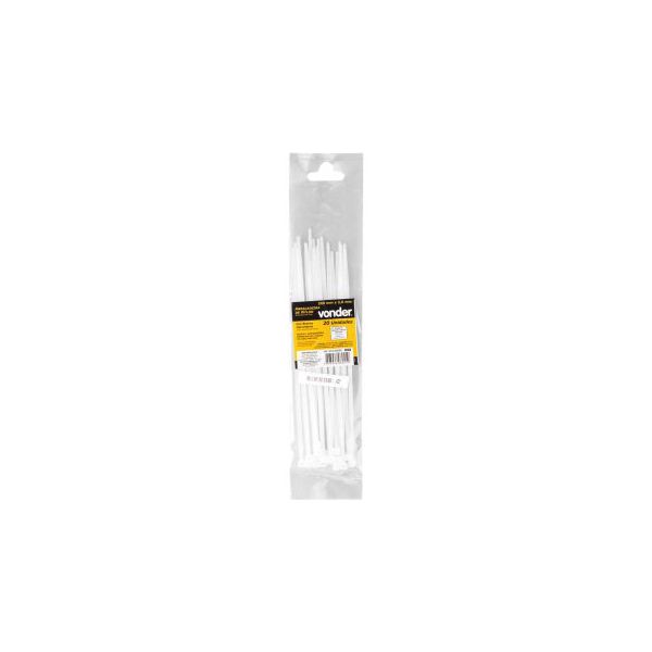 VONDER ABRAÇADEIRA NYLON 200X3,6 BRANCA 20PÇS