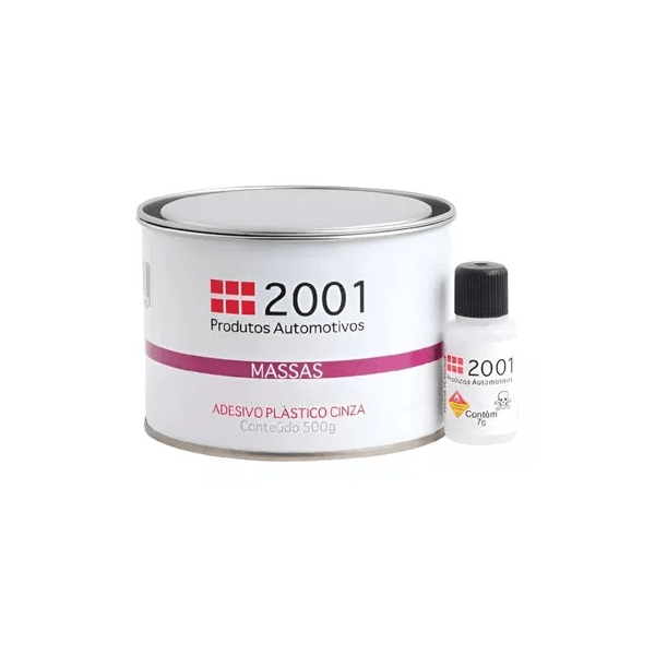 ADESIVO 2001 PLASTICO CINZA 500G