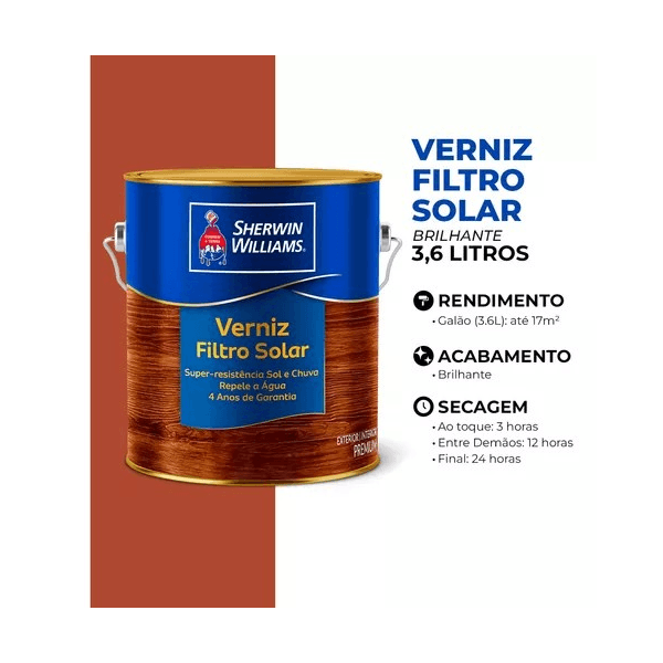 VERNIZ FILTRO SOLAR BRILHANTE MOGNO 3,6L SW