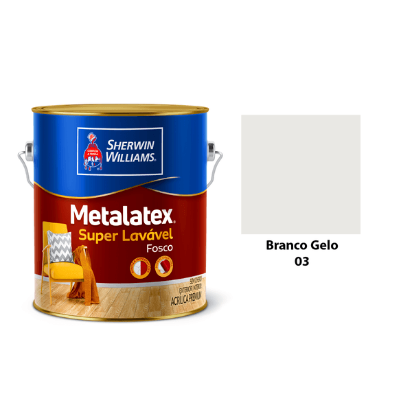 METALATEX ACR FOSCO BRANCO GELO 3,6LT 