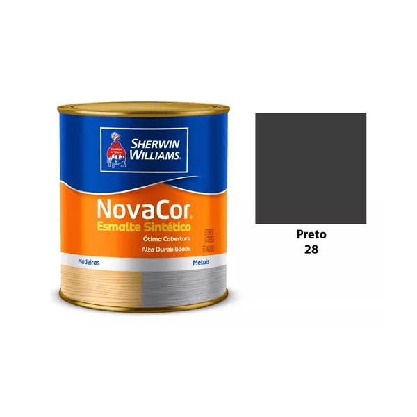 ESMALTE NOVACOR BRILHANTE PRETO 225ML